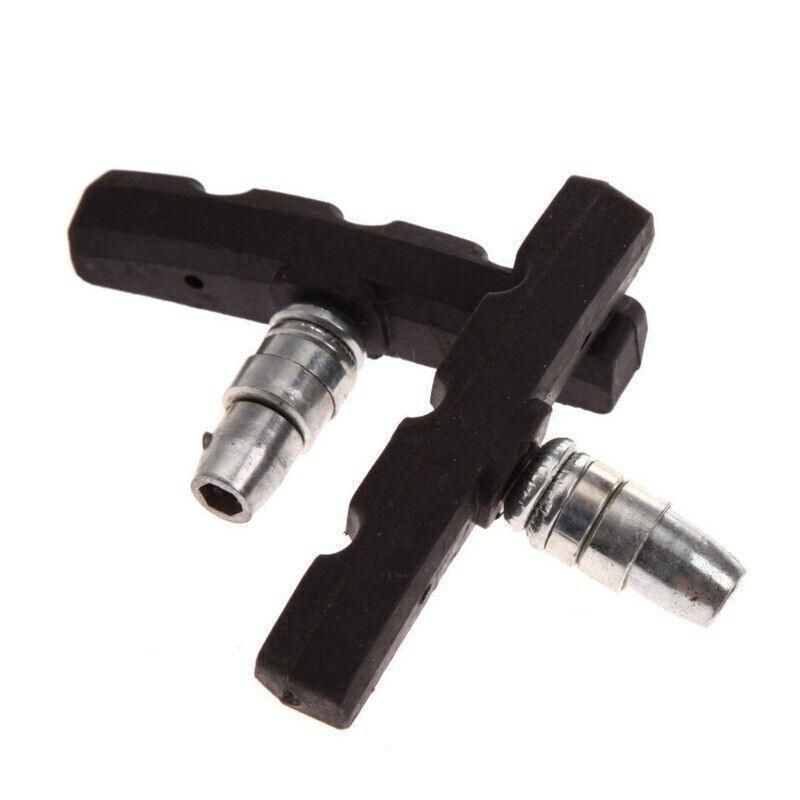 4Pcs Mountain Bicycle V Braking Pads Blocks Shoes For Bike V Brake System Black
