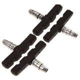 4Pcs Mountain Bicycle V Braking Pads Blocks Shoes For Bike V Brake System Black - Rear View