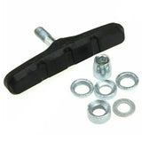 4Pcs Mountain Bicycle V Braking Pads Blocks Shoes For Bike V Brake System Black - Close-Up Angle