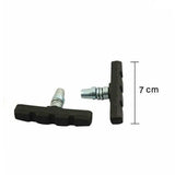 4Pcs Mountain Bicycle V Braking Pads Blocks Shoes For Bike V Brake System Black - Extra Image