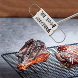 Alphabet Fire Branding Barbecue Grill Tool Custom Branding Iron for BBQ Meat - Top-Down View