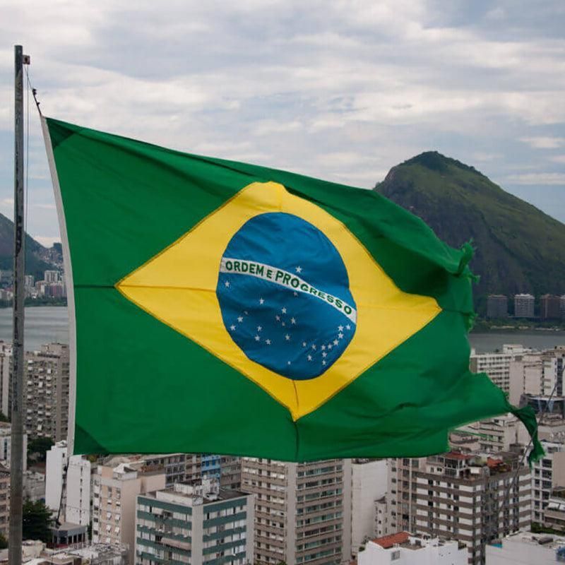 Large Brazilian Brazil Flag Heavy Duty Outdoor 90 X 150 cm - 3Ft X 5Ft