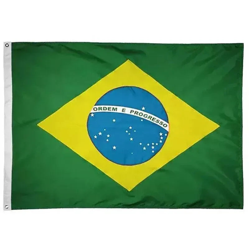 Large Brazilian Brazil Flag Heavy Duty Outdoor 90 X 150 cm - 3Ft X 5Ft
