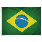 Large Brazilian Brazil Flag Heavy Duty Outdoor 90 X 150 cm - 3Ft X 5Ft - Low Angle