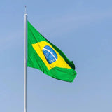 Large Brazilian Brazil Flag Heavy Duty Outdoor 90 X 150 cm - 3Ft X 5Ft - Extra Image