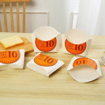 100-Pack Gold Coin Cake Paper Boxes, 15.8 x 12.3 cm