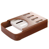 Foldable Bread Slicer Cutting Guide for Loaf Toast Adjustable Thickness - Front View