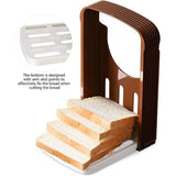 Foldable Bread Slicer Cutting Guide for Loaf Toast Adjustable Thickness - Top-Down View