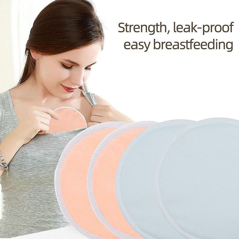 Bamboo Reusable Breast Pads Nursing Breastfeeding Plain Washable Pack of 8/16PCS - 8PCS