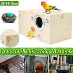 1-Piece Bird Breeding Nest Box with Perch, 29 x 15 x 15 cm