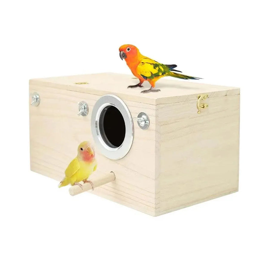 1-Piece Bird Breeding Nest Box with Perch, 29 x 15 x 15 cm