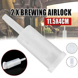 2PCS 3-Piece Brewing Airlock with Grommet for Fermentation Wine Beer DIY