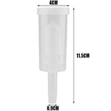 2PCS 3-Piece Brewing Airlock with Grommet for Fermentation Wine Beer DIY - Side View