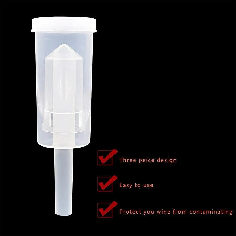 2PCS 3-Piece Brewing Airlock with Grommet for Fermentation Wine Beer DIY