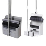 3 in1 Broom Set for Winnowing Brushing Handheld Cleaning Tool Home Kitchen Floor - Grey, image 3