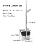 3 in1 Broom Set for Winnowing Brushing Handheld Cleaning Tool Home Kitchen Floor - Grey, image 4