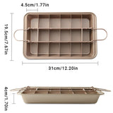 Non Stick Square Baking Pan Cake Mold Durable Kitchen Baking Tools for Home Use - Side View