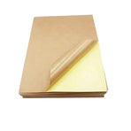 A4 Self Adhesive Sticker Paper Sheet Label Laser Inkjet Print Mailing Address - Brown Kraft*20 PCS