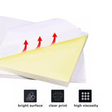 A4 Self Adhesive Sticker Paper Sheet Label Laser Inkjet Print Mailing Address - Brown Kraft*20 PCS - Extra Image
