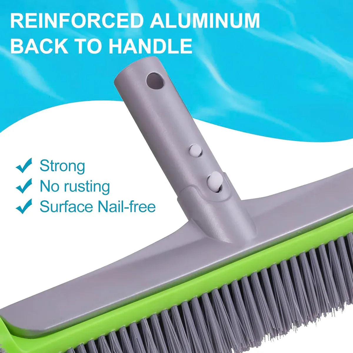 Swimming Pool Cleaning Brush Corner Scrub Brush Pool Wall Floor Cleaner Tool