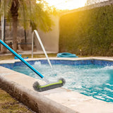 Swimming Pool Cleaning Brush Corner Scrub Brush Pool Wall Floor Cleaner Tool - Extra Image