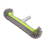 Swimming Pool Cleaning Brush Corner Scrub Brush Pool Wall Floor Cleaner Tool - Front View