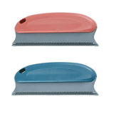 2PCS Reusable Pet Hair Remover Brush for Sofa Carpet Clothes Car Interior Cleaning - Front View