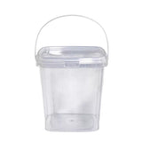 20pcs Plastic Round Bucket with Lid Transparent Portable Storage Gift Container - Round 1000ml - Extra Image