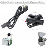 1000M Coiled Tie Wire Elliptical Binding Wire Garden Plant Cable Roll for Home - Black