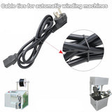 1000M Coiled Tie Wire Elliptical Binding Wire Garden Plant Cable Roll for Home - Black - Top-Down View