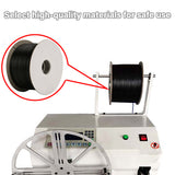 1000M Coiled Tie Wire Elliptical Binding Wire Garden Plant Cable Roll for Home - Black - 45-Degree Angle