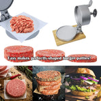 Flip Top Burger Press Meat Patty Maker Mould Filling Tool for Kitchen Hamburger