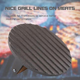 Cast Iron Burger Press Making Hamburger Steak Meat Smasher Utensils Grill BBQ - 45-Degree Angle