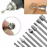 20Pcs Tungsten Steel Solid Carbide Burrs For Dremel Rotary Tool Bit Accessories - 45-Degree Angle