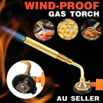 Butane Gas Torch Head with Adjustable Flame for Kitchen, BBQ and Camping - 1 Pc