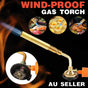 Butane Gas Torch Head with Adjustable Flame for Kitchen, BBQ and Camping - 1 Pc