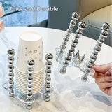 Cup Storage Shelf Paper Cup Holder Organizer Kitchen Cup Holder Storage Solution - Rear View