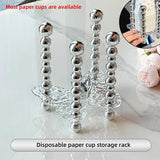 Cup Storage Shelf Paper Cup Holder Organizer Kitchen Cup Holder Storage Solution - Extra Image