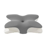 Memory Foam Butterfly Pillow Neck Support Slow Rebound Cervical Pillow - Dark Grey - Rear View