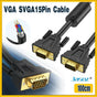 1M VGA 15pin Monitor Projector Cable VGA 3+6 HD Video Cable for LCD Laptop
