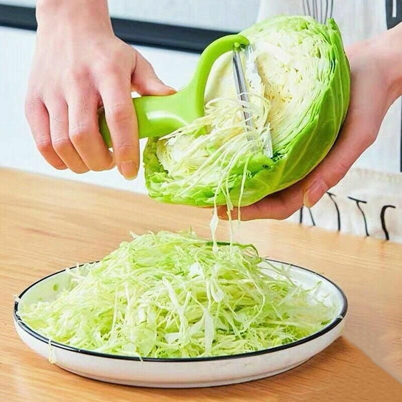 Stainless Steel Cabbage Peeler Wide Blade Vegetable Shredder with Ergonomic Handle