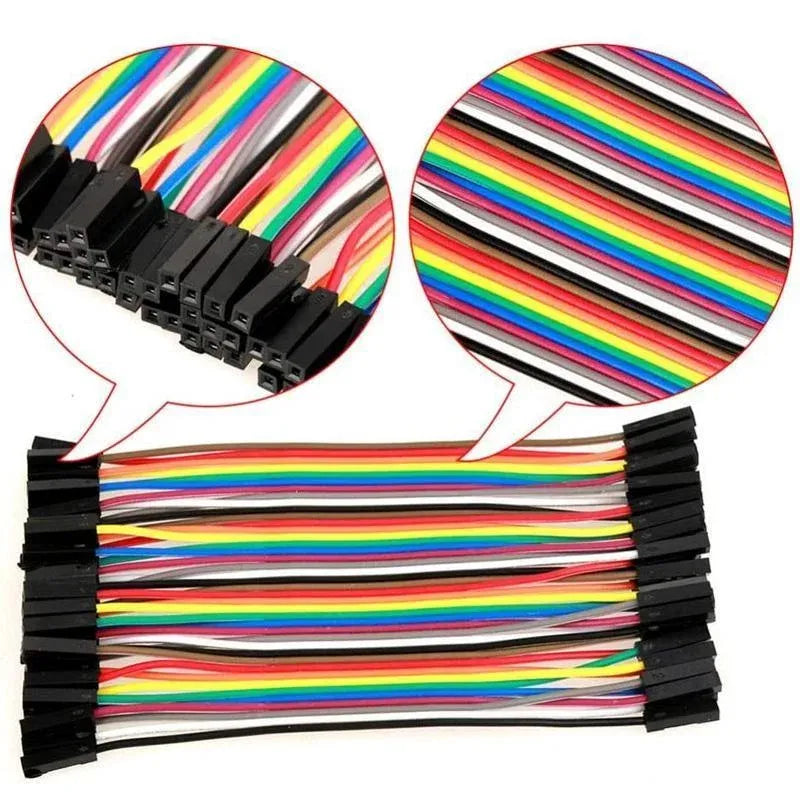 40PCS Dupont Cable 20cm Jumper Wire for Arduino RPi breadboard - Female to Female 20CM