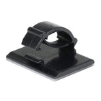 100X Cable Clips Holder Tidy Adhesive Home Car Wire Tie Fixer Drop Clamp Cord - Black-100PCS