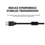 Usb Extension Data Cable 2.0 A Male To A Female Long Cord For Macbook & Computer - 5 m - 45-Degree Angle