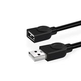 Usb Extension Data Cable 2.0 A Male To A Female Long Cord For Macbook & Computer - 5 m - Close-Up Angle