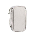 Electronic Accessories Cable Bag Organizer Travel Pouch Storage Cases Charger - Grey