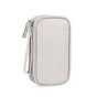 Electronic Accessories Cable Bag Organizer Travel Pouch Storage Cases Charger - Grey