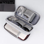 Electronic Accessories Cable Bag Organizer Travel Pouch Storage Cases Charger - Grey