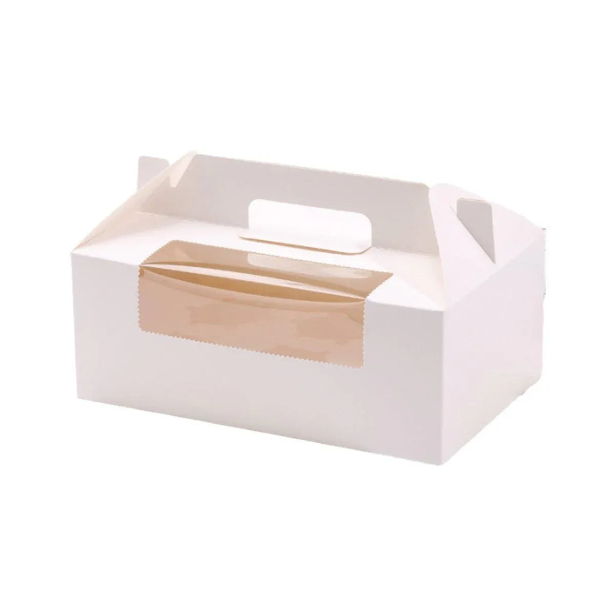25pcs Portable Cupcake Packaging Box with Transparent Window for Easy Opening - Blue-2Cup