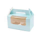 25pcs Portable Cupcake Packaging Box with Transparent Window for Easy Opening - Marble-2Cup - Extra Image